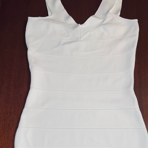 GUESS Marciano-White Bandage Bodycon Midi Dress - Picture 10 of 12